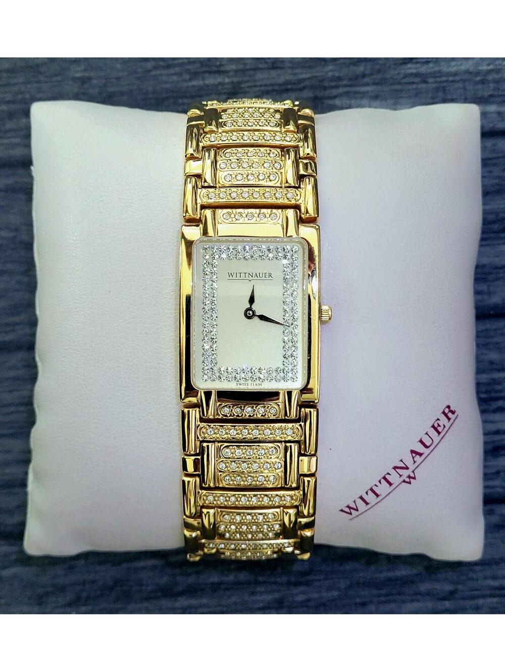 Rare Swiss Wittnauer Sapphire Crystal Mens Tank Dress Watch